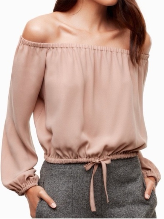 Wilfred Tops - ✨5FOR25✨Wilfred Blouson Top in Dusty Rose